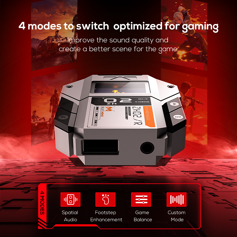 Memo ZH02 Display Splitter DSP Sound Card for Gaming Plug n Play - Image 4