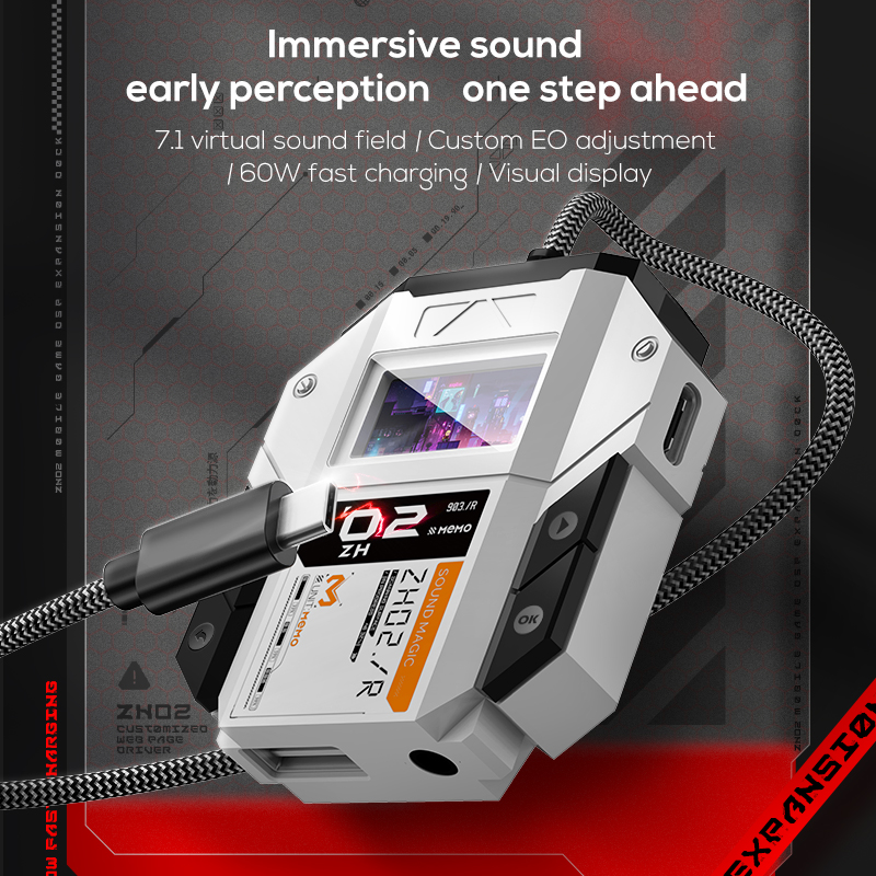 Memo ZH02 Display Splitter DSP Sound Card for Gaming Plug n Play - Image 5
